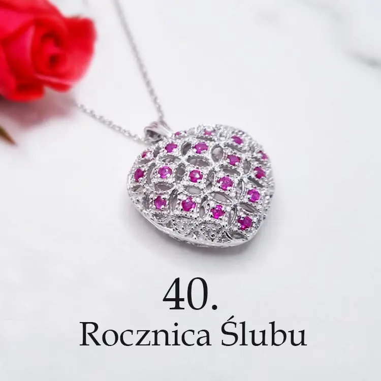prezenty na 40. rubinową rocznicę ślubu