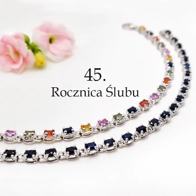 prezenty na 45. szafirową rocznicę ślubu