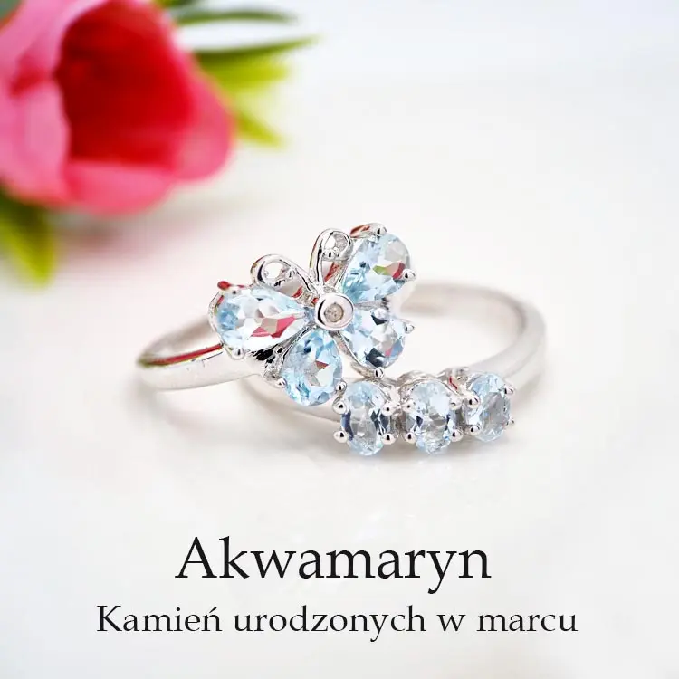 Biżuteria z akwamarynem - kamieniem marca