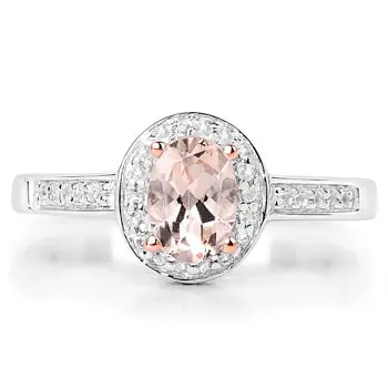 pierścionek zaręczynowy z morganitem