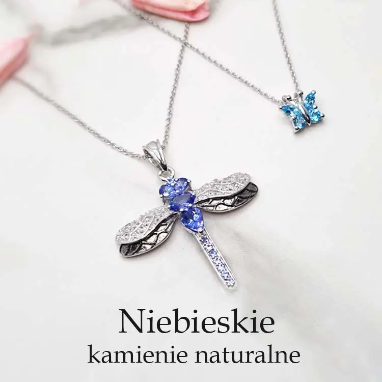 Biżuteria z niebieskimi kamieniami