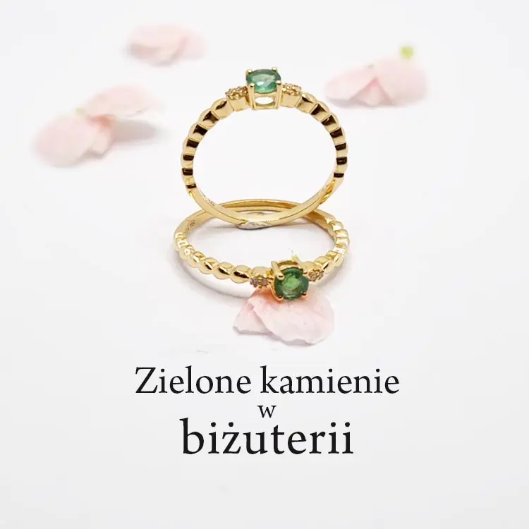 Biżuteria z zielonymi kamieniami