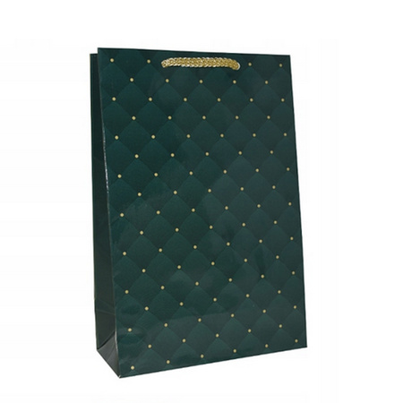 Torba prezentowa zielona 16x7x24cm na bransoletki