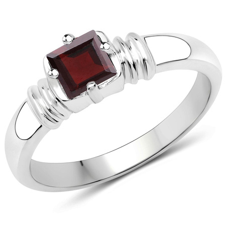 Pierścionek z granatem Srebro 925 Pomysł na prezent