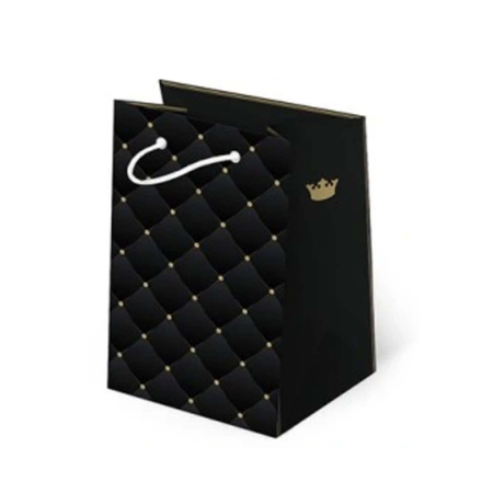 Torba prezentowa czarna 10x6x16 cm na biżuterię