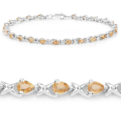 Srebro Bransoletka z cytrynem Idealna na prezent dla niej