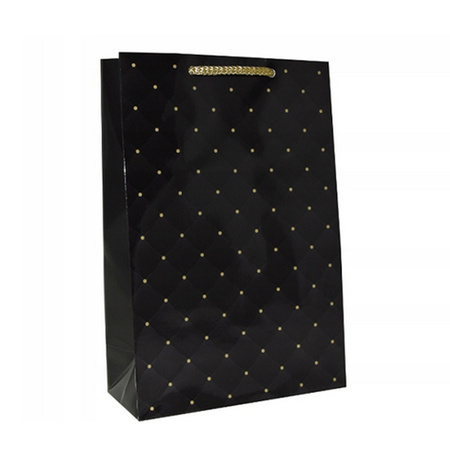 Torba prezentowa czarna 16x7x24cm na bransoletki